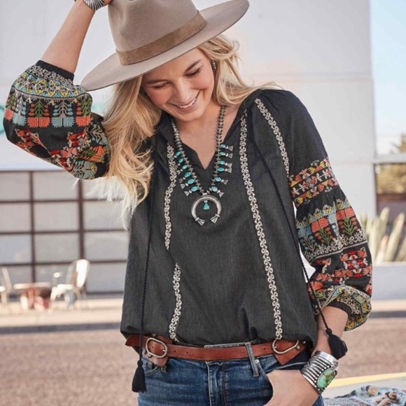 Sundance A Tale of Stories Top Women’s Size XL - Picture 1 of 16